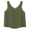 PHILOSOPHY SATIN ECOVERO SLEEVELESS CROPPED TOP