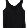 PHILOSOPHY SATIN ECOVERO SLEEVELESS CROPPED TOP