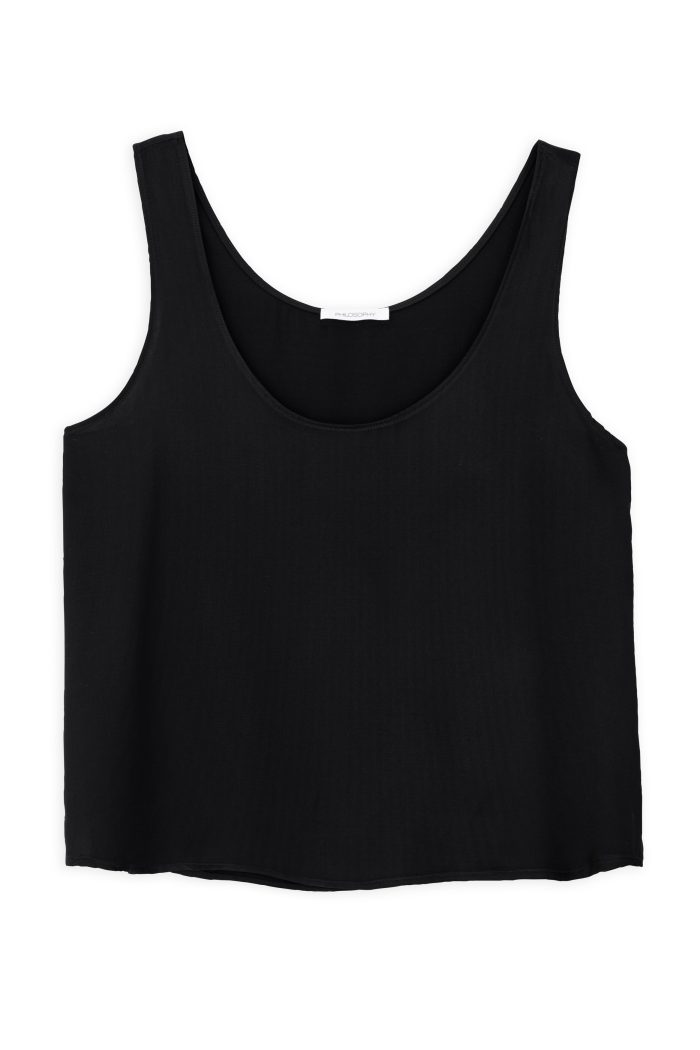 PHILOSOPHY SATIN ECOVERO SLEEVELESS CROPPED TOP