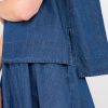 PHILOSOPHY LIGHT DENIM CROPPED TOP
