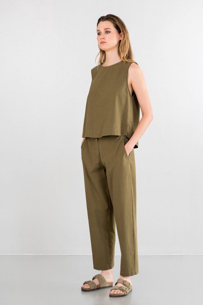 PHILOSOPHY COTTON  LYOCELL REGULAR PANTS 