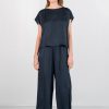 PHILOSOPHY SATIN FINE ECOVERO CROPPED TOP