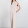 PHILOSOPHY LYOCELL LINEN WIDE LEG PANTS