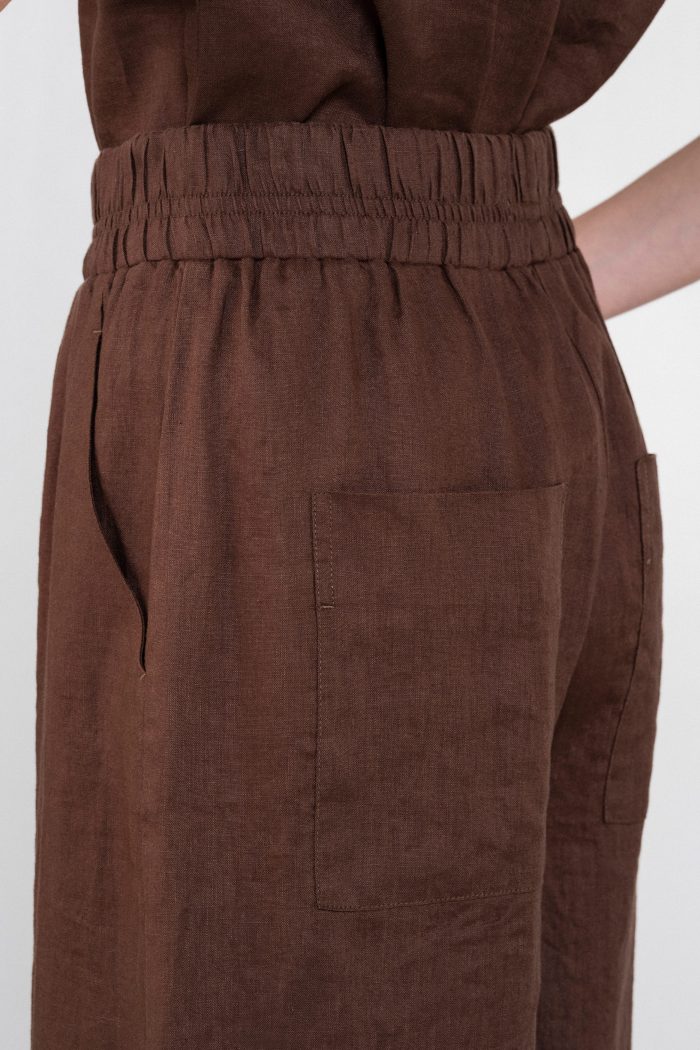 PHILOSOPHY LINEN JUPE CULLOTE