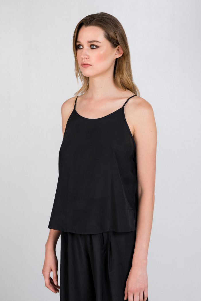 PHILOSOPHY VOILE SILKY CROPPED TOP