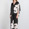 PHILOSOPHY  SATIN PRINT WIDE LEG PANTS