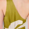PHILOSOPHY SATIN PRINT ONE SHOULDER DRESS