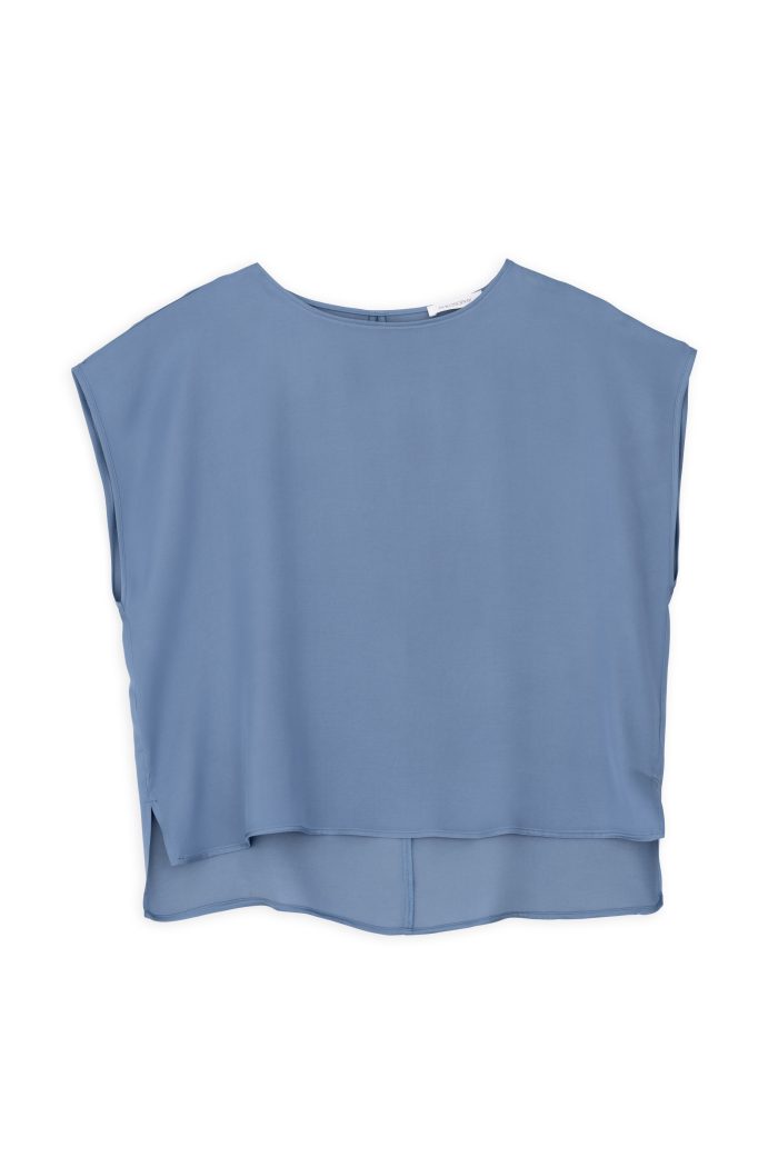 PHILOSOPHY SATIN FINE ECOVERO CROPPED TOP