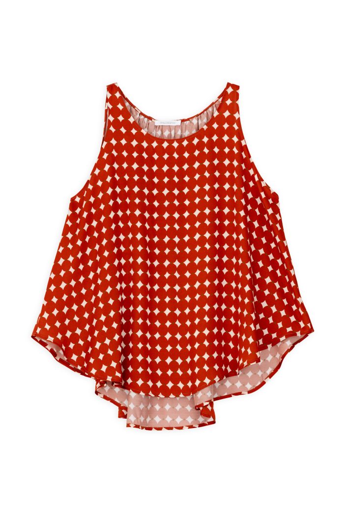PHILOSOPHY SATIN PRINT HALTER NECK TOP