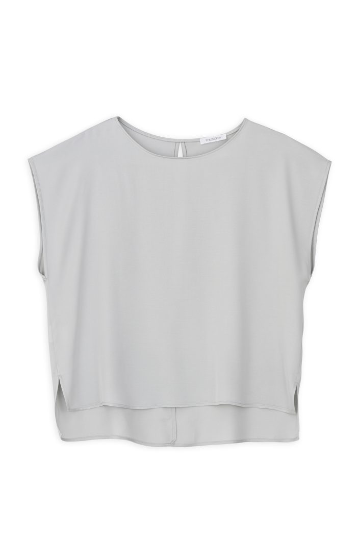PHILOSOPHY SATIN FINE ECOVERO CROPPED TOP