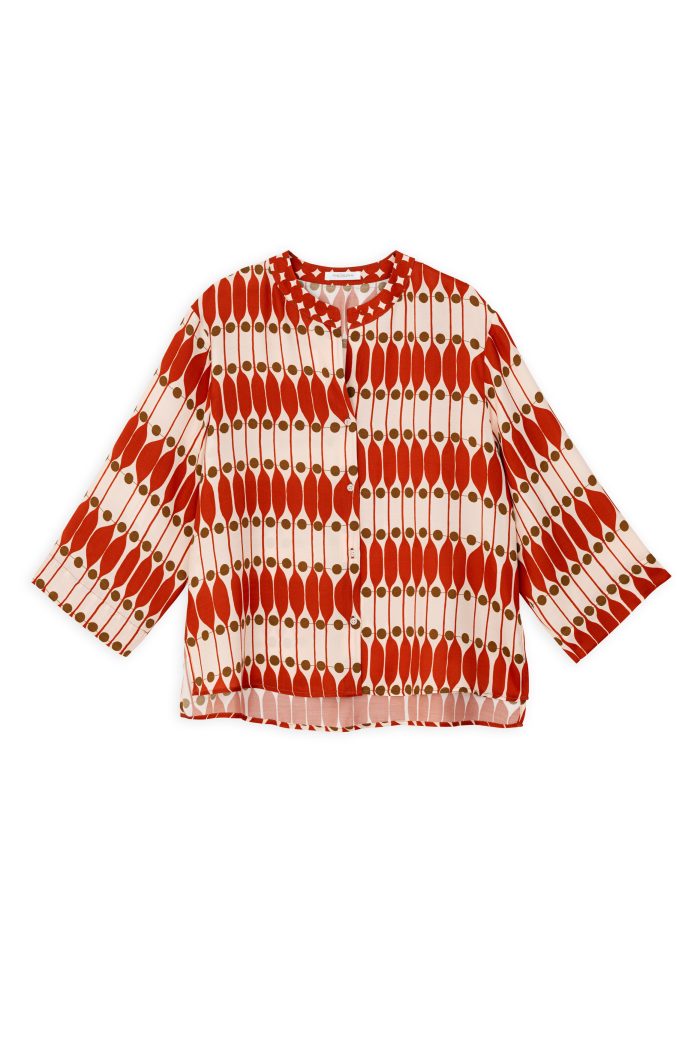 PHILOSOPHY SATIN PRINT SHIRT