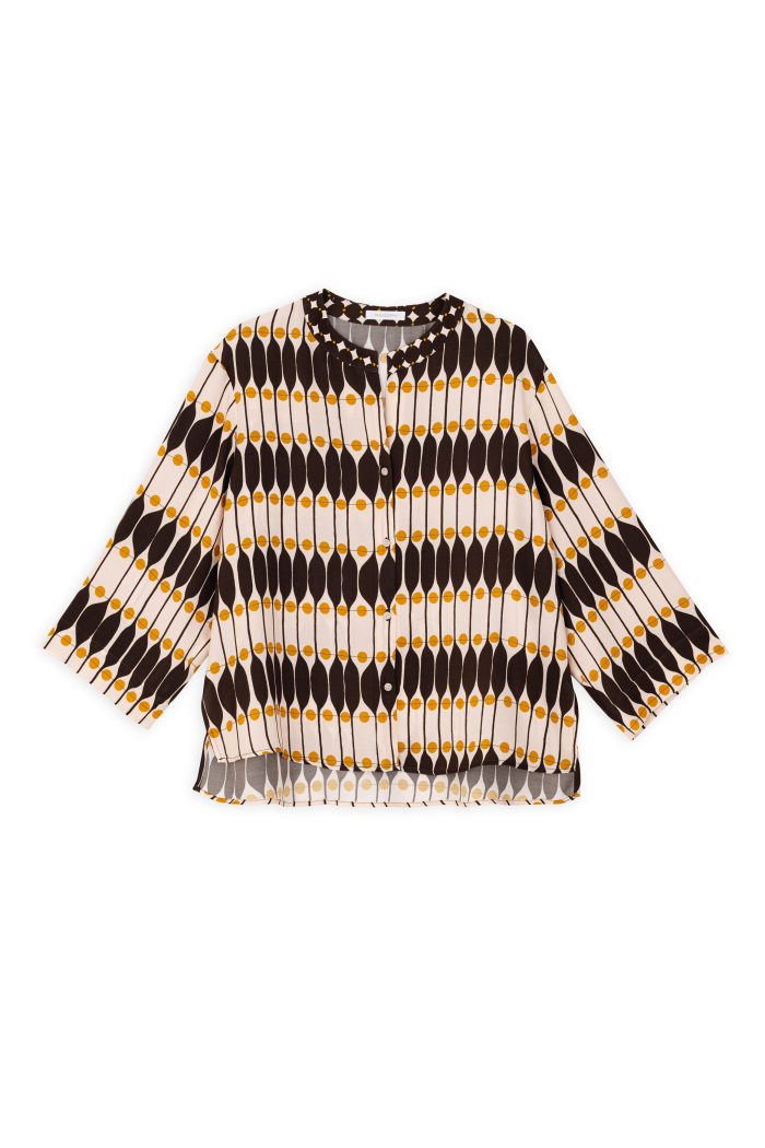 PHILOSOPHY SATIN PRINT SHIRT