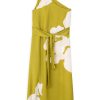 PHILOSOPHY SATIN PRINT ONE SHOULDER DRESS