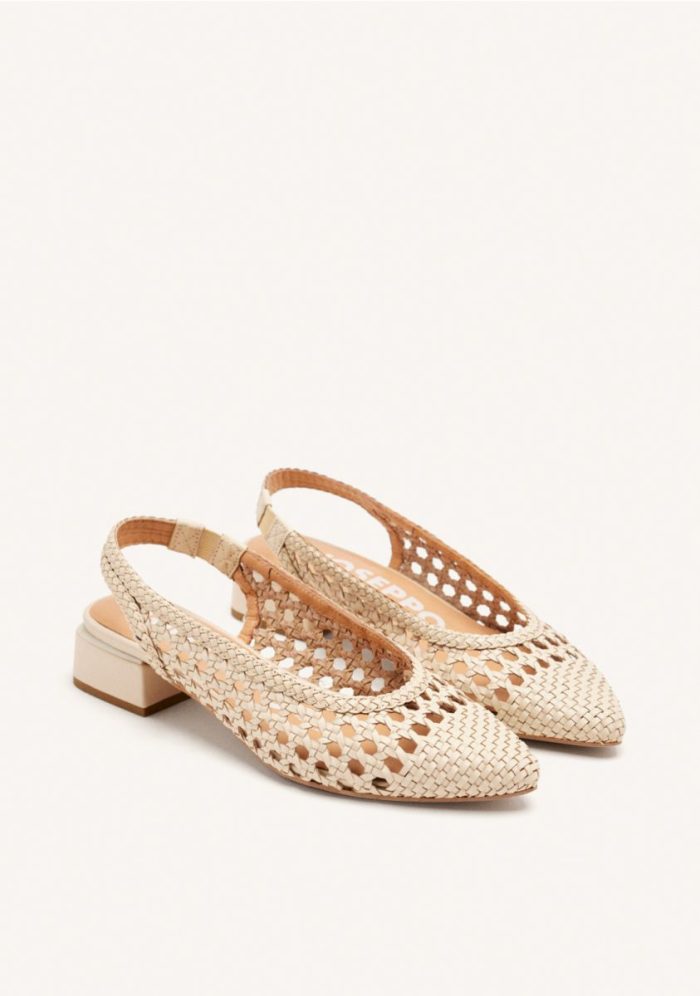 GIOSEPPO BRAIDED LEATHER  BALLERINA  PISKOVE