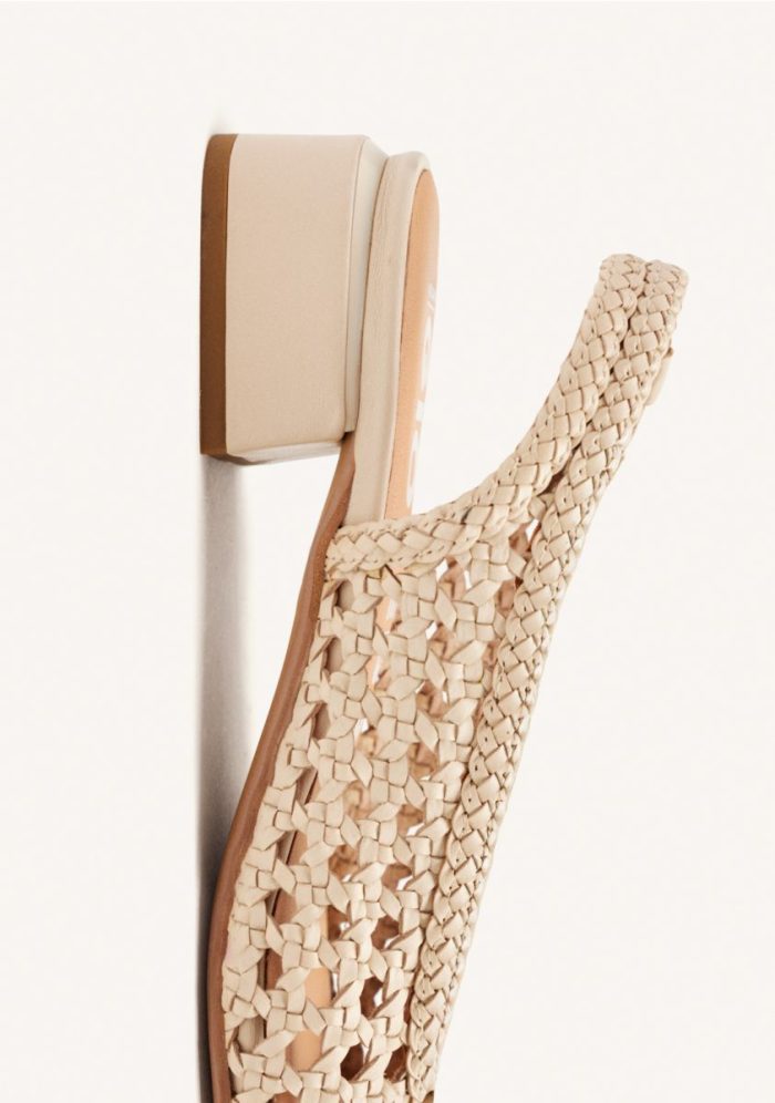 GIOSEPPO BRAIDED LEATHER  BALLERINA  PISKOVE