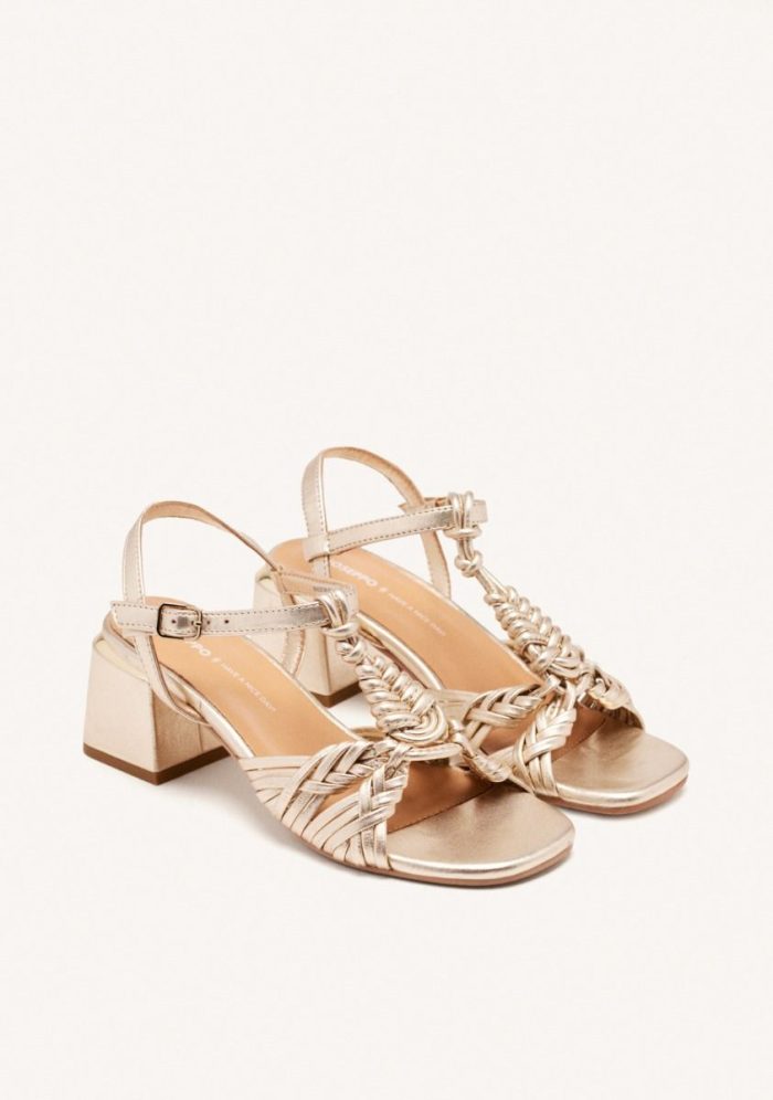 GIOSEPPO LEATHER HEEL SANDALS BARNARD
