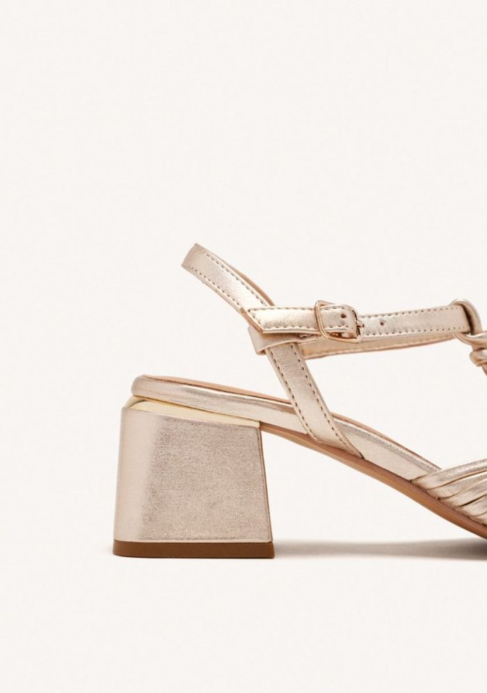 GIOSEPPO LEATHER HEEL SANDALS BARNARD