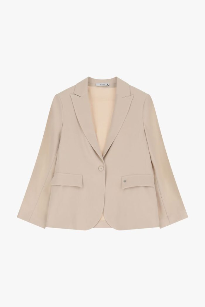 PLEASE BLAZER WITH SINGLE BUTTON