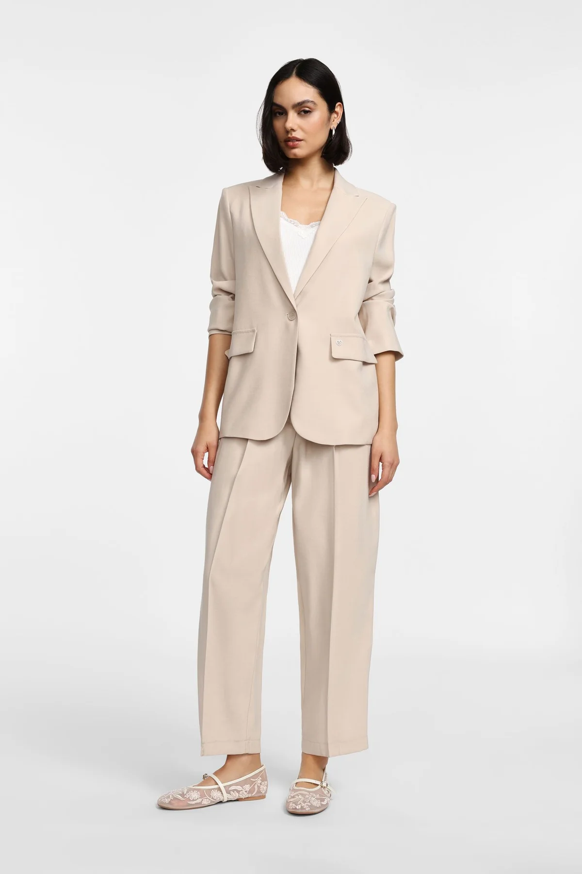 PLEASE TROUSERS Trousers "P493RTOPAZ" in beige