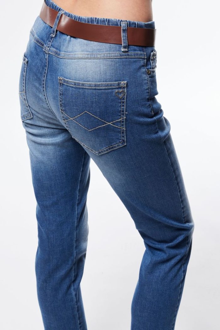 PLEASE STRAIGHT LEG JEANS WITH LOW RISE