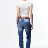 PLEASE STRAIGHT LEG JEANS WITH LOW RISE