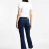 PLEASE FLARE CROPPED JEANS WITH MEDIUM WAIST