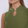 SKATIE SLEEVELESS TENCEL RIBBED TOP