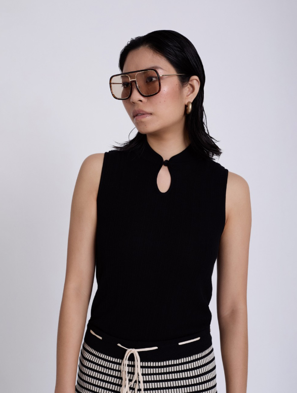 SKATIE SLEEVELESS TENCEL RIBBED TOP