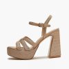 EMANUELLE HEELED SANDAL  GIUNONE PLATEAU