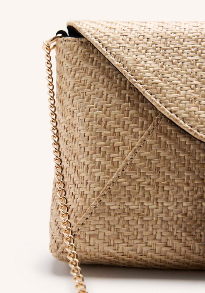 GIOSEPPO RAFFIA FRINGE CROSSBODY BAG TRUMBULL