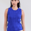 SKATIE SLEEVELESS BASKET KNIT TOP