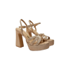 EMANUELLE HEELED SANDAL  GIUNONE PLATEAU