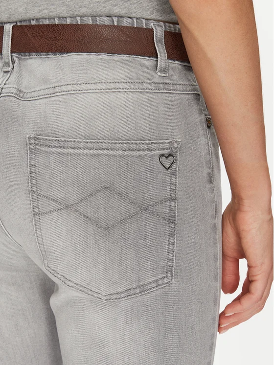 PLEASE STRAIGHT-LEG JEANS WITH ADJUSTABLE BELT