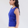 SKATIE SLEEVELESS BASKET KNIT TOP