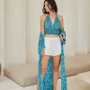 HIPPIE CHICH LUNAIRE KIMONO  & TOP  – MYSTICAL PRINT