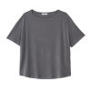 PHILOSOPHY RIB SANDWASHED SHORT SLEEVE TOP