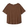 PHILOSOPHY RIB SANDWASHED SHORT SLEEVE TOP