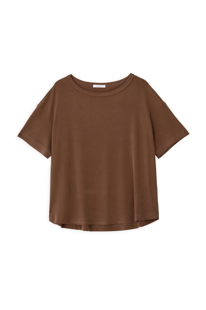 PHILOSOPHY RIB SANDWASHED SHORT SLEEVE TOP