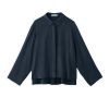 PHILOSOPHY CUPRO VISCOSE CROPPED SHIRT