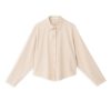 PHILOSOPHY TWILL STRECH CROPPED SHIRT