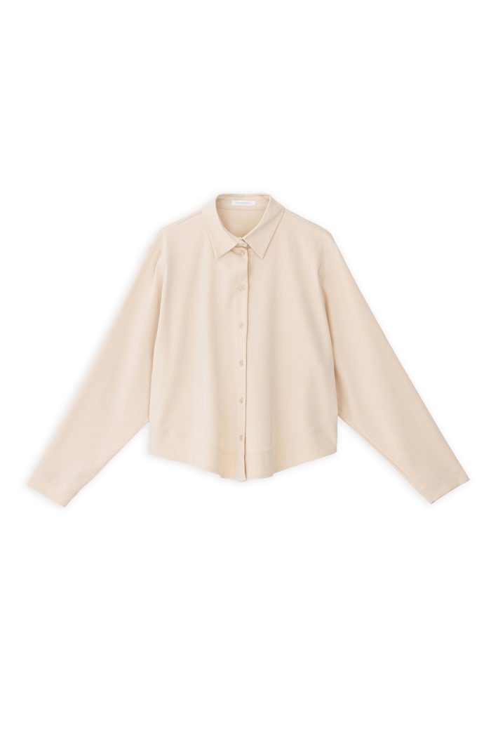PHILOSOPHY TWILL STRECH CROPPED SHIRT