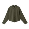PHILOSOPHY TWILL STRECH CROPPED SHIRT
