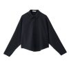 PHILOSOPHY TWILL STRECH CROPPED SHIRT