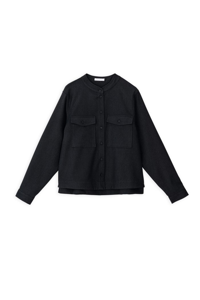 PHILOSOPHY TWILL T/R CROPPED SHIRT