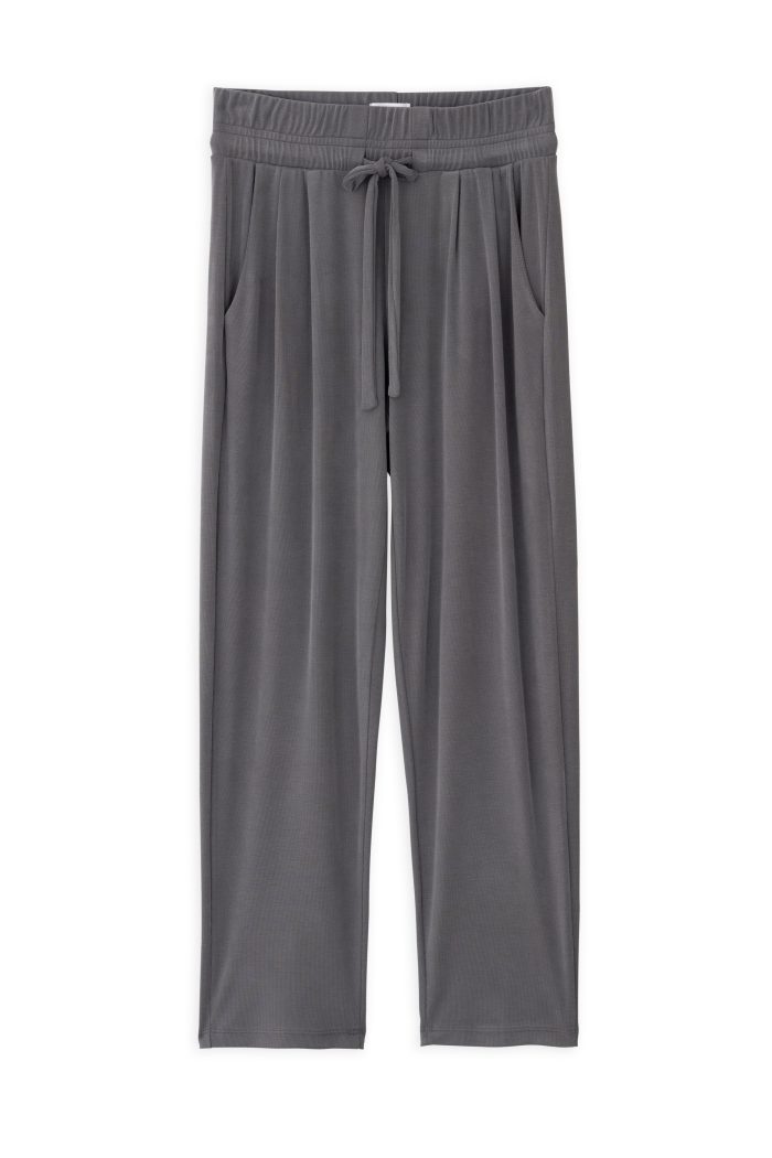 PHILOSOPHY  RIB SANDWASHED PLEATED PANTS