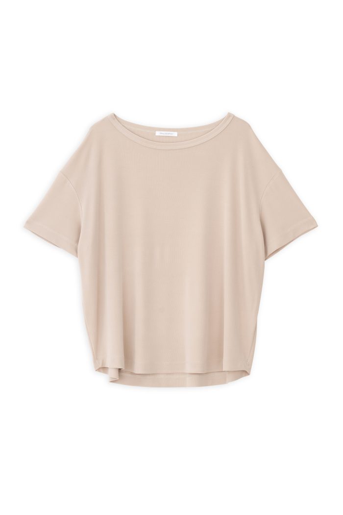 PHILOSOPHY RIB SANDWASHED SHORT SLEEVE TOP