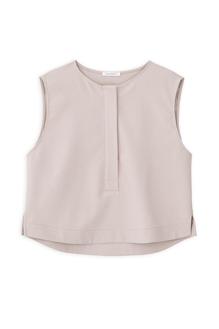 PHILOSOPHY TWILL T/R CROPPED TOP