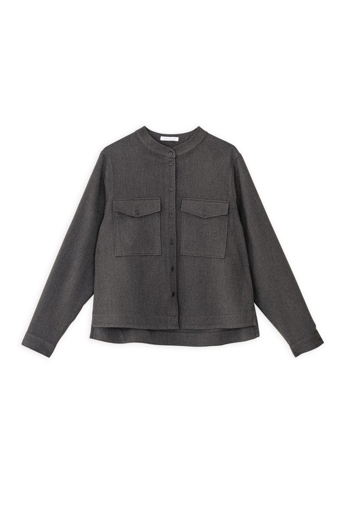PHILOSOPHY TWILL T/R CROPPED SHIRT