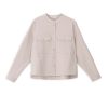 PHILOSOPHY TWILL T/R CROPPED SHIRT