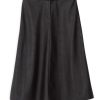 PHILOSOPHY LEATHER MIDI SKIRT
